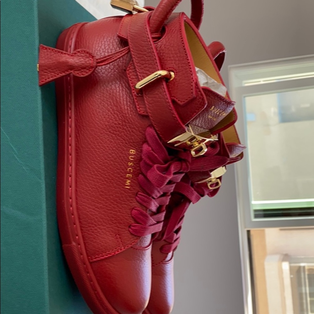 buscemi 100mm red sneakers - Picture 2 of 5